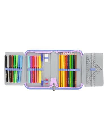 Penar echipat Herlitz cu 31 piese, 2 clape, Motiv Mystic mermaid Penar echipat Herlitz cu 31 piese, 2 clape, Motiv Mystic mermaid