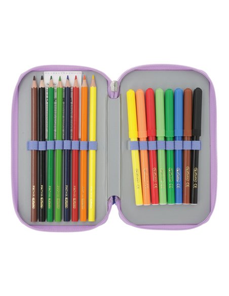 Penar echipat Herlitz cu 23 piese, 2 compartimente, Motiv Mystic mermaid