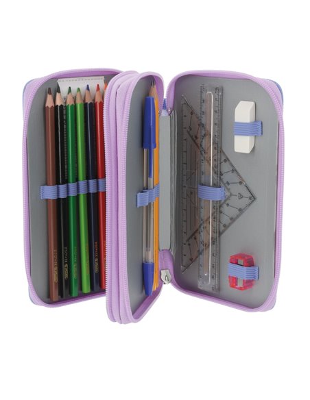 Penar echipat Herlitz cu 23 piese, 2 compartimente, Motiv Mystic mermaid