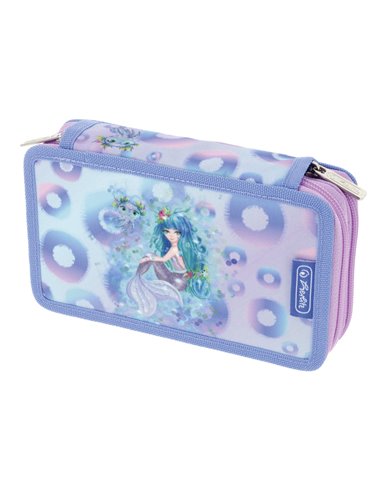 Penar echipat Herlitz cu 23 piese, 2 compartimente, Motiv Mystic mermaid