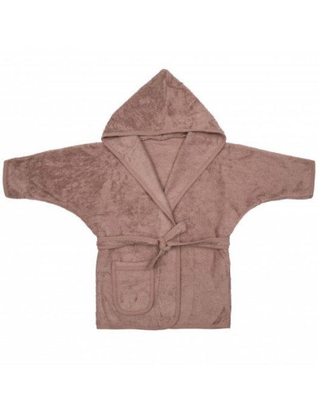 TM-BAD01-539,Halat de Baie Frotir din Bambus pentru Copii 2-4 ani Mellow Mauve