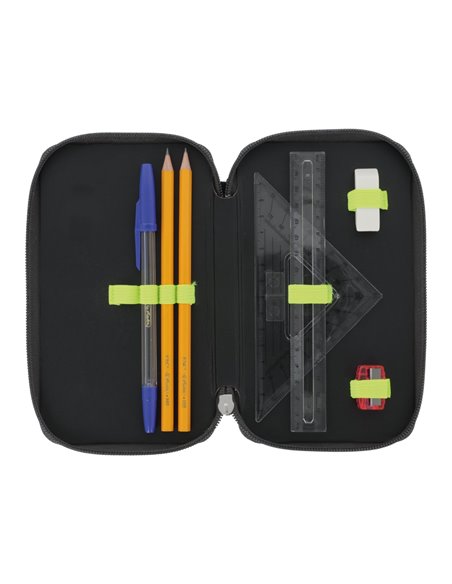 Penar echipat Herlitz cu 23 piese, 2 compartimente, Motiv Wild life