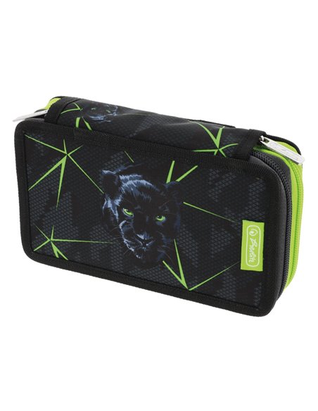 Penar echipat Herlitz cu 23 piese, 2 compartimente, Motiv Wild life