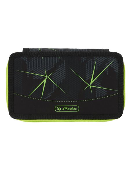 Penar echipat Herlitz cu 23 piese, 2 compartimente, Motiv Wild life