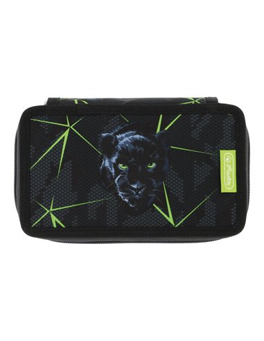 Penar echipat Herlitz cu 23 piese, 2 compartimente, Motiv Wild life