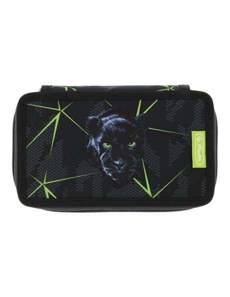 Penar echipat Herlitz cu 23 piese, 2 compartimente, Motiv Wild life