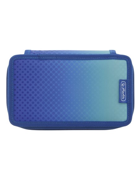 Penar echipat cu 3 fermoare Herlitz, 31 piese, Motiv dip dye