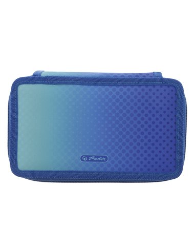 Penar echipat cu 3 fermoare Herlitz, 31 piese, Motiv dip dye