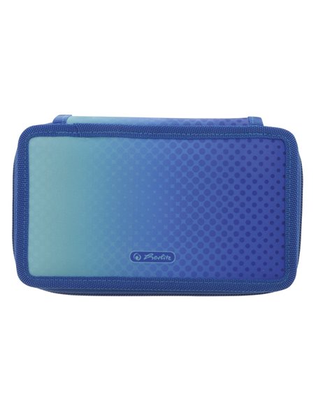 Penar echipat cu 3 fermoare Herlitz, 31 piese, Motiv dip dye