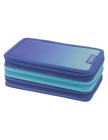 Penar echipat cu 3 fermoare Herlitz, 31 piese, Motiv dip dye