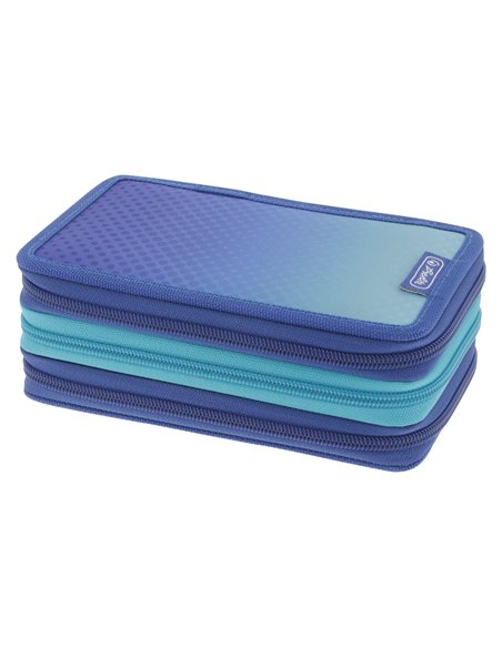 Penar echipat cu 3 fermoare Herlitz, 31 piese, Motiv dip dye