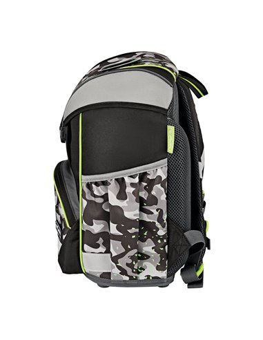 Ghiozdan scoala neechipat ultralight Herlitz, Motiv Camo dragon