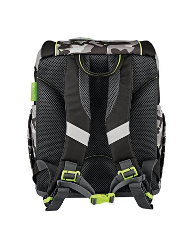 Ghiozdan scoala neechipat ultralight Herlitz, Motiv Camo dragon