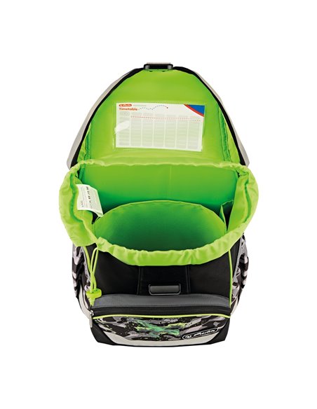 Ghiozdan scoala neechipat ultralight Herlitz, Motiv Camo dragon