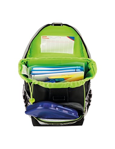 Ghiozdan scoala neechipat ultralight Herlitz, Motiv Camo dragon