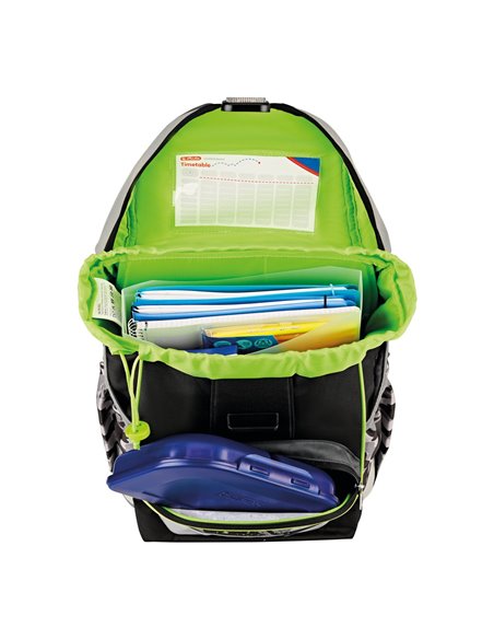 Ghiozdan scoala neechipat ultralight Herlitz, Motiv Camo dragon