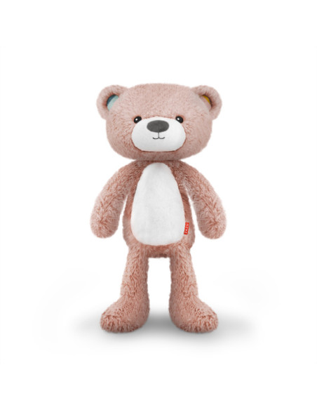 ZA-BRODY-03,Ursuletul Brody Antrenor de Somn Muzical cu Lumina, Roz,Zazu Kids