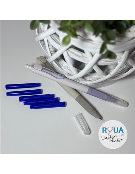 Set stilouri cu mecanism si rezerve cu cerneala termosensibila, Pastel 1