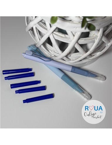 Set stilouri cu mecanism si rezerve cu cerneala termosensibila, Pastel 2