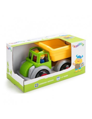 Camion Autobasculanta culori vesele cu 2 figurine - Camion Autobasculanta culori vesele cu 2 figurine -