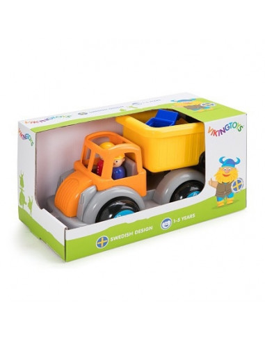 Camion Gunoi culori vesele cu 2 figurine - Jumbo,VK781256 Camion Gunoi culori vesele cu 2 figurine - Jumbo,VK781256