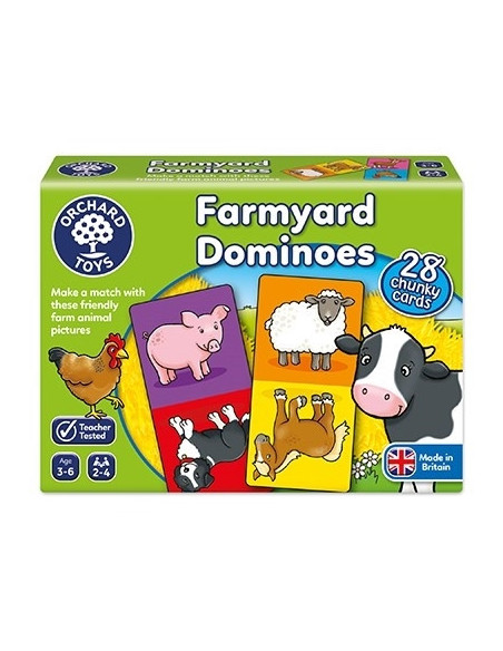 Joc educativ domino Ferma FARMYARD DOMINOES,OR006