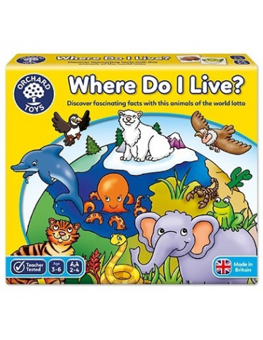 Joc educativ loto Habitate WHERE DO I LIVE,OR069
