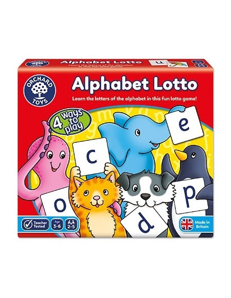 Joc educativ loto in limba engleza Alfabetul ALPHABET