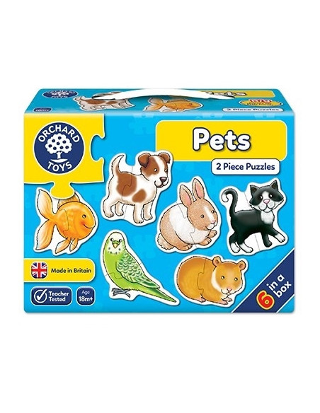 Set 6 puzzle Animale de companie (2 piese) PETS,OR206