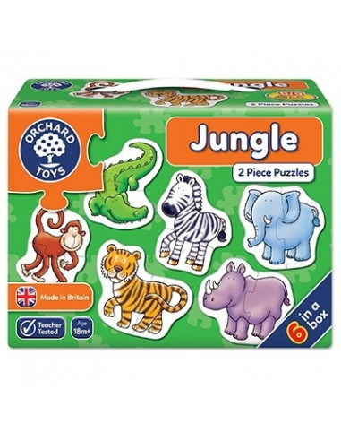 Set 6 puzzle Jungla (2 piese) JUNGLE,OR205