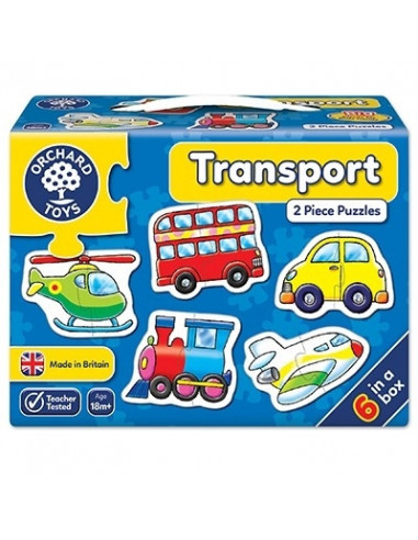 Set 6 puzzle Transport (2 piese),OR203 Set 6 puzzle Transport (2 piese),OR203