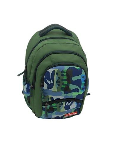 Rucsac scoala zipper pro Herlitz, Motiv army