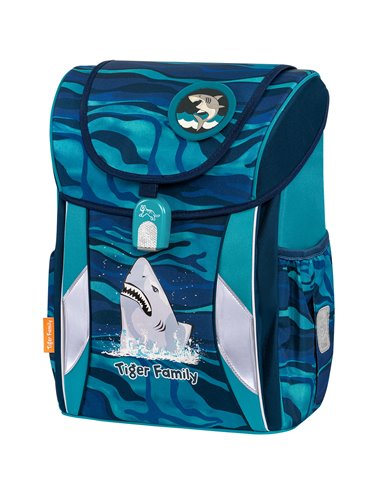 Ghiozdan neechipat Tiger family Joy motiv waterside, Shark