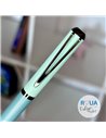 Stilou metalic si rezerve cu cerneala termosensibila, varf fin 0.38mm, Verde