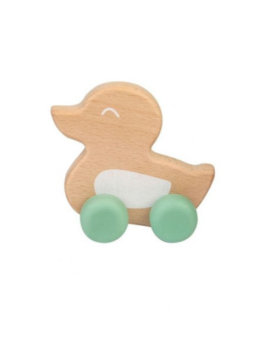 TN-1710-V,Jucarie naturala Ducky Teether Verde TN-1710-V,Jucarie naturala Ducky Teether Verde