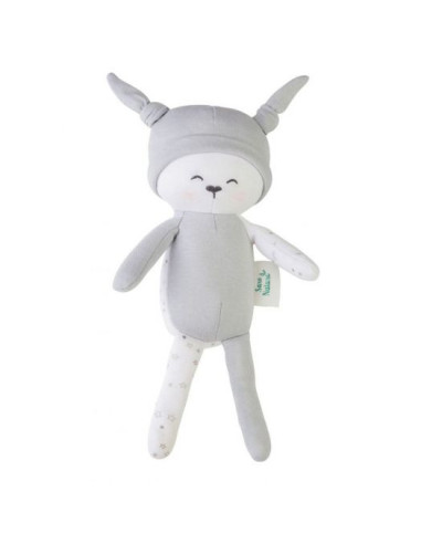 TN-1730-G,Papusa Textila din Bumbac Organic Gri TN-1730-G,Papusa Textila din Bumbac Organic Gri