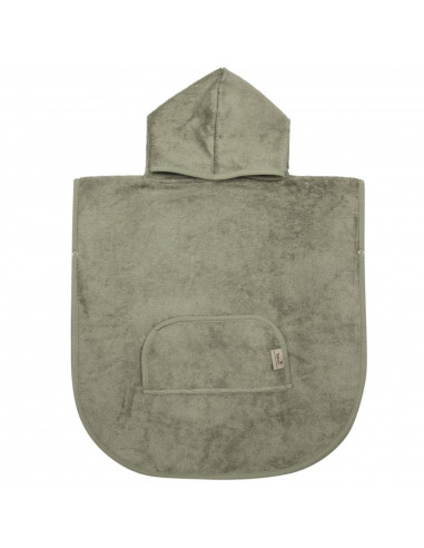TM-PONCH-540,Poncho Copii din Bambus Whisper Green