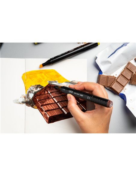 Marker grafic Art Duet DACO MK636, 36 culori