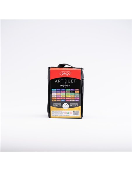 Marker grafic Art Duet DACO MK636, 36 culori