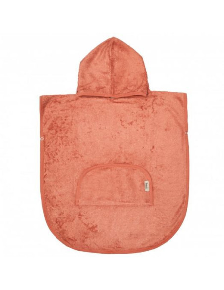 TM-PONCH-533,Poncho Copii din Bambus Apricot Blush