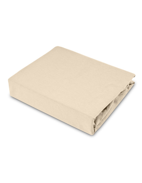SILLO-2203,Cearsaf de bumbac jersey cu elastic Sensillo 120x60 cm Cappuccino