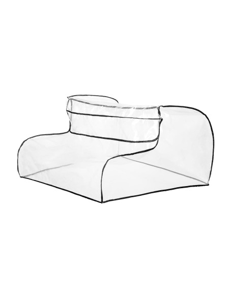 TEROA-1021,Husa de ploaie universala Caretero pentru carucior gemeni cu landouri TEROA-1021,Husa de ploaie universala Caretero pentru carucior gemeni cu landouri