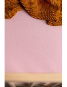 SILLO-2115,Cearsaf cu elastic din vascoza de bambus Sensillo 140x70 cm Roz 2