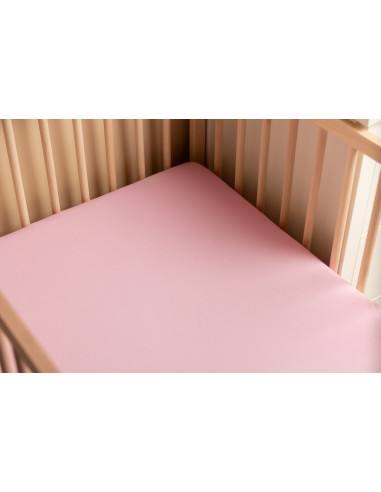 SILLO-2115,Cearsaf cu elastic din vascoza de bambus Sensillo 140x70 cm Roz