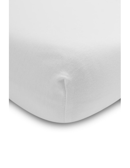 SILLO-2113,Cearsaf cu elastic din vascoza de bambus Sensillo 140x70 cm Alb