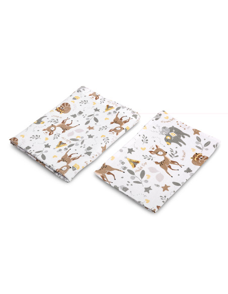 SILLO-43792,Set lenjerie de pat cu 2 piese Sensillo Caprioare