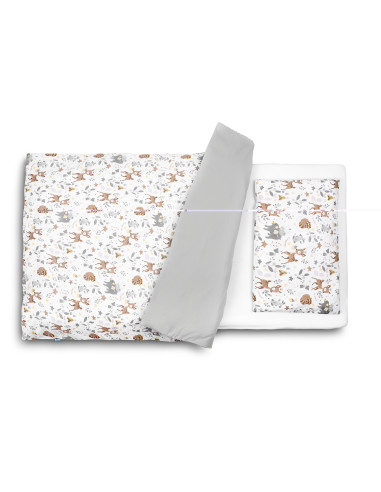 SILLO-43792,Set lenjerie de pat cu 2 piese Sensillo Caprioare