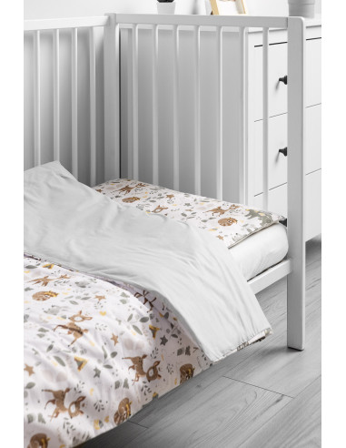 SILLO-43792,Set lenjerie de pat cu 2 piese Sensillo Caprioare