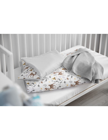 SILLO-43792,Set lenjerie de pat cu 2 piese Sensillo Caprioare