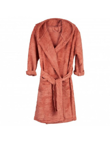 TM-BAD04-533,Halat de Baie Frotir din Bambus pentru Copii 8-10 ani Apricot Blush